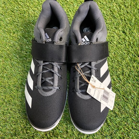 Adidas Powerlift 4 Black Grey Athletic Weightlifting Shoes Men 8.5 Wmn 10 GZ5870 main image 8